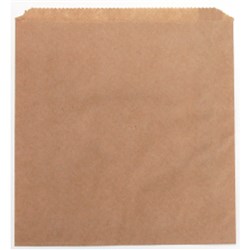 Paper Bag No 1 Wide Strung Wrap Brown 178X165mm