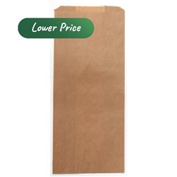 Paper Bag Unstrung Unwrapped Satchel Brown No 2 240X100X40mm