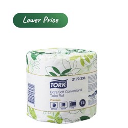 Toilet Tissues Tork Individually Wrapped 2 Ply Roll 280 Sheets White 