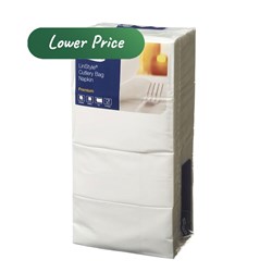 Napkins Premium Cutlery Pockets White 