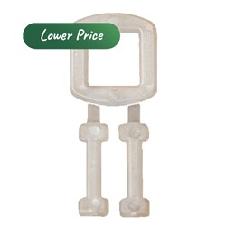 Buckles Plastic White 12mm