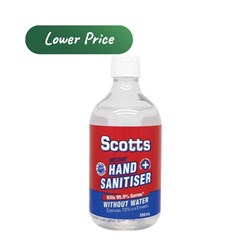 Hand Sanitiser Scotts Clear 500ml Flip Top Lid