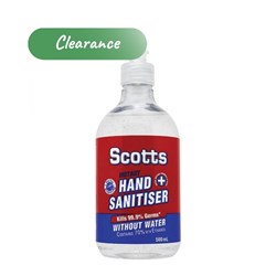 Hand Sanitiser Scotts Clear 500ml Push Pull Lid
