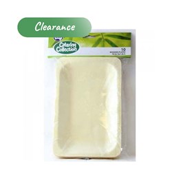 Plate Wood 19.5 X 14 X 1.8cm P10