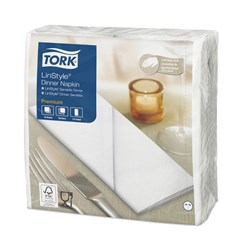 Napkins 1 Ply Gt Fold White Dinner Tork Premium Linstyle 