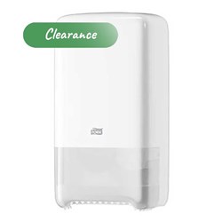 Toilet Tissue Dispenser Tork T6 Twin Mid Size Roll White