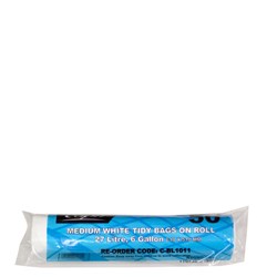 Bin Liners On Roll Kitchen Tidy White 27 Litres