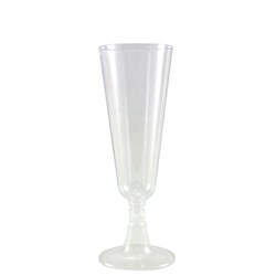 Champagne Flute Two Piece Clear 55x165mm 125ml