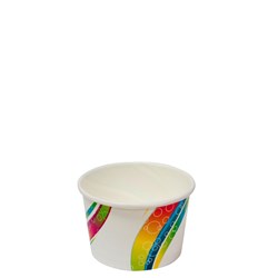 Paper Cup Icecream Multi Colour 125ml