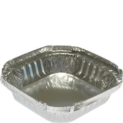 Foil Container Square Small Silver 305ml