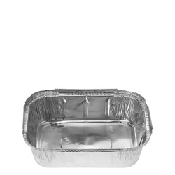 Foil Container Rectangular Takeaway Silver 1.12Kg 1026ml