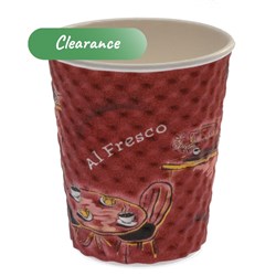 Paper Coffee Cup Alfresco Cool Grip Double Wall 8 oz 