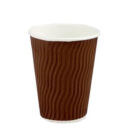 Paper Coffee Cup Cool Double Wall Brown 12 oz