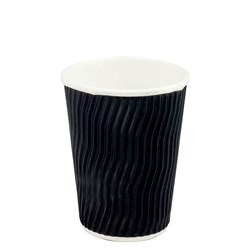 Paper Coffee Cup Cool Double Wall Black 12 oz