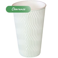 Paper Coffee Cup Cool Double Wall White 16 oz