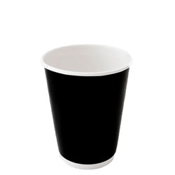 Paper Coffee Cup Cool Double Wall Black 8 oz