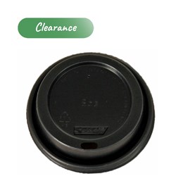 Lid Plastic To Suit 8 oz Hot Paper Cup Black 80mm