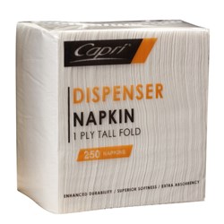Napkins Dispenser 1 Plytall E Fold White Dispenser