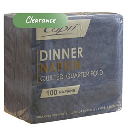 Napkins Quilted Dark Blue Dinner