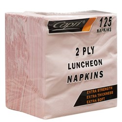 Napkins 2 Ply Qtr Fold Pink Luncheon