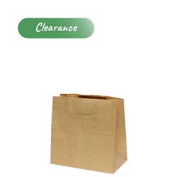Paper Carry Bag Die Cut Handle Kraft Brown 275X280X150mm