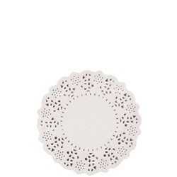 Doyley Paper Lace Round White 4.5 Inch