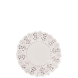 Doyley Paper Lace Round White 5.5 Inch