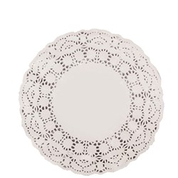 Doyley Paper Lace Round White 8.5 Inch