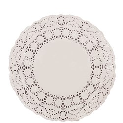 Doyley Paper Lace Round White 9.5 Inch