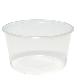 Container Round PP Microwavable Clear 450ml