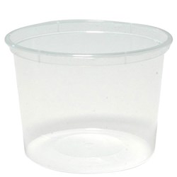 Container Round PP Microwavable Clear 850ml