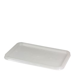 Lid To Suit Rectangular Freezer Grade Containers 500mL to 1000mL Translucent