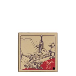 Pizza Box Brown Gourmet Multi Colour 10 Inch