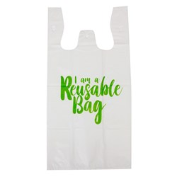 Carry Bag Medium Reusable White 470X235X130mm