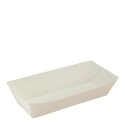 Food Tray Hot Dog White 190X70X50mm
