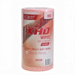 Wipes On Roll XHD Red 85 Sheets 300x530mm