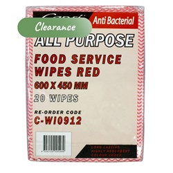 Wipes All Purpose Red 20 pack