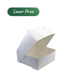 Cake Box All White 12x12x4 Inch