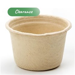 Cup Round Portion White 