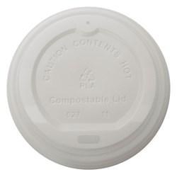Lid Enviro PLA 80mm T/S 6/8/12oz PLAnet Cups White