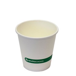 Takeaway Coffee Cup PLAnet Skinny Range Compostable Single Wall White 80mm 6 oz 