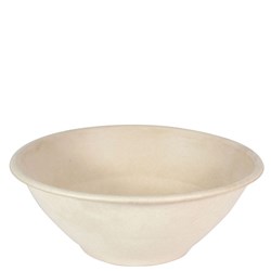 Natural Fibre Bowl Round White 40 oz
