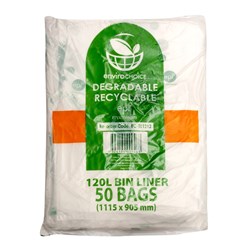 Bin Liners Oxo Biodegradable Clear 120 Litres