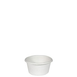 Container Natural Fibre Round Portion Cup White 2 oz 60ml
