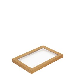 Lid Catering With Window To Suit Catering Tray Size 2 Kraft 363X255X30mm