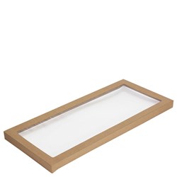 Lid Catering With Window To Suit Catering Tray Size 3 Kraft 562X255X30mm