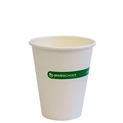 Greener Wine Cup Compostable and Recyclable White Single Wall