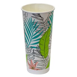 Paper Cup Cold Drink Biodegradable & Compostable Planet Milkshake Multi Colour 90mm 24 Oz