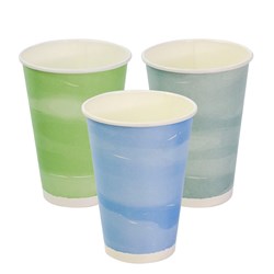 PLAnet Watercolour Cup Cold Drink Compostable 425ml 14oz
