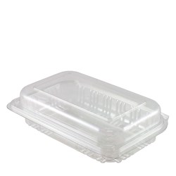 Hinged Lid Container Fresh View Salad Recycled PET Clear Super